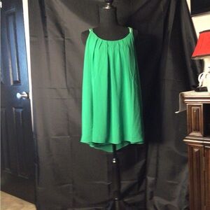 #892   Vibrant Green Sleeveless blouse